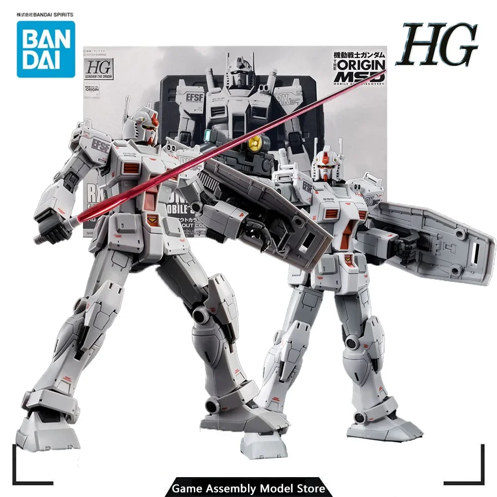 

Bandai Original Genuine Assembled Model Kit HG 1/144 RX-78-02 GUNDAM ROLLOUT COLOR GUNDAM THE ORIGIN VERSION Toy Action Figure