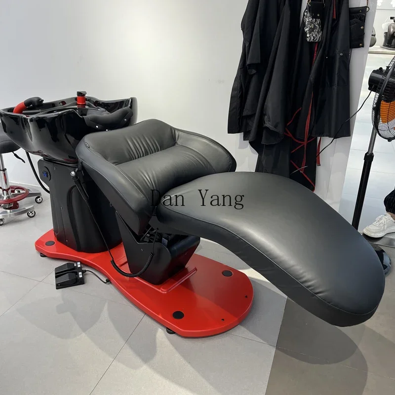 YJ Internet celebrity health carephysiotherapy electric lift shampoo bed hair salon special rotary sitting semi-full lying flush