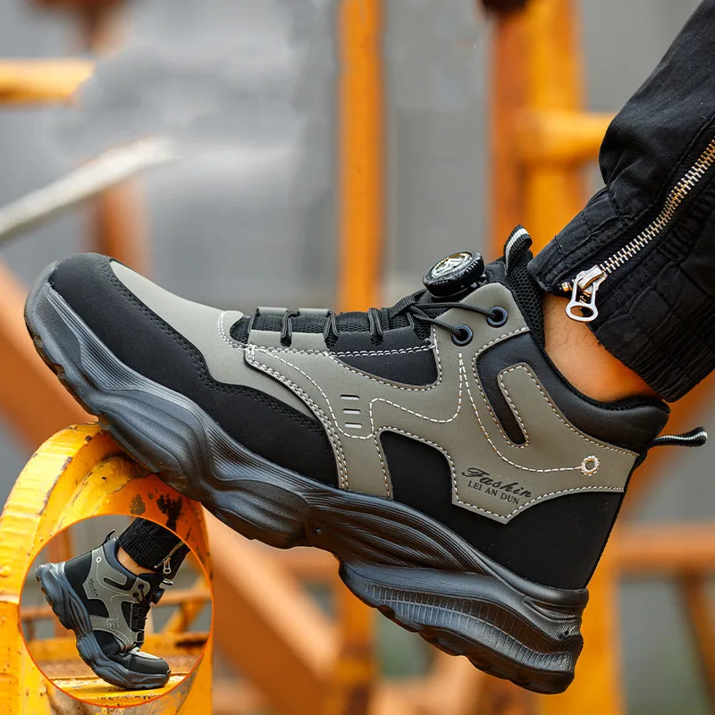 

Мужская мода, пластиковые носки, рабочие защитные ботинки, изолированная обувь, рабочая обувь на открытом воздухе, защитная обувь для щиколотки