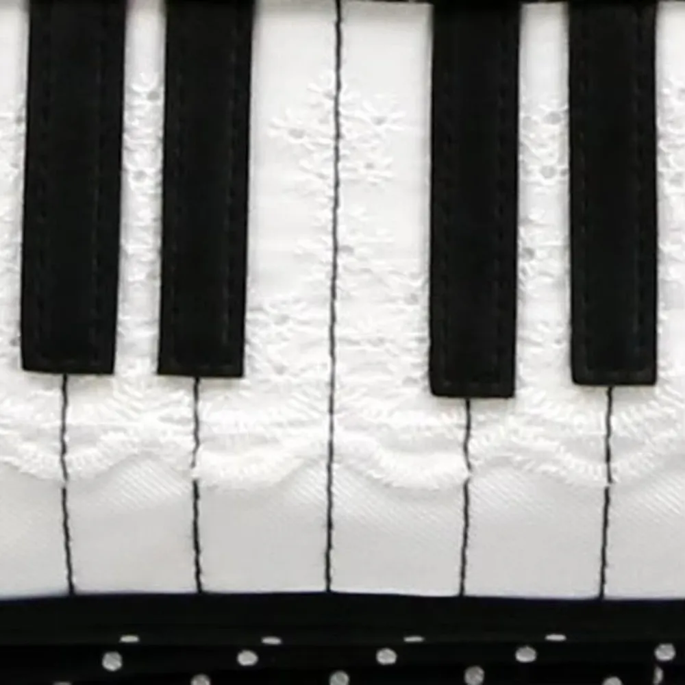 Large Capacity Large Capacity Handbag Piano Key Pattern Spacious Interior Shoulder Bag Polka Dot Musical Note Tote Bag