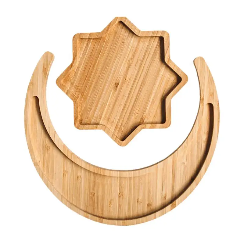 

Eid Serving Moon Tray Star Moon Shape Eid Serving Tray Cakes Pastries And Candy Holder Tray Food Display Table Decor Platter For