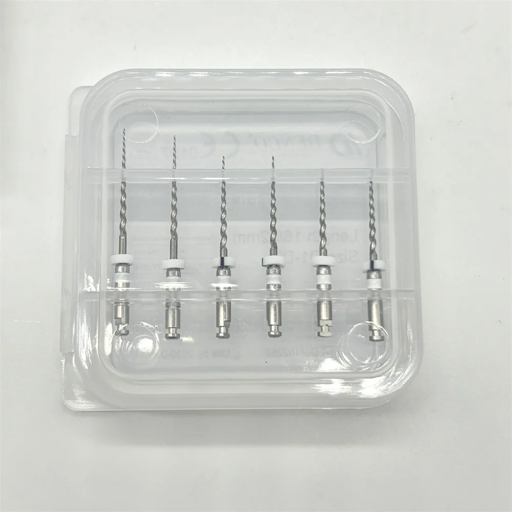 Instrumentos de canal radicular dental Denco Sistema de arquivos rotativos D-FILES sortido 6 unidades/caixa para remover enchimentos no canal radicular