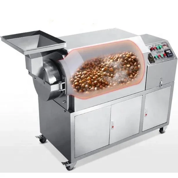 small Roasted cocoa beans roaster machine nut roasting roaster machine Drum Type Bean Roaster