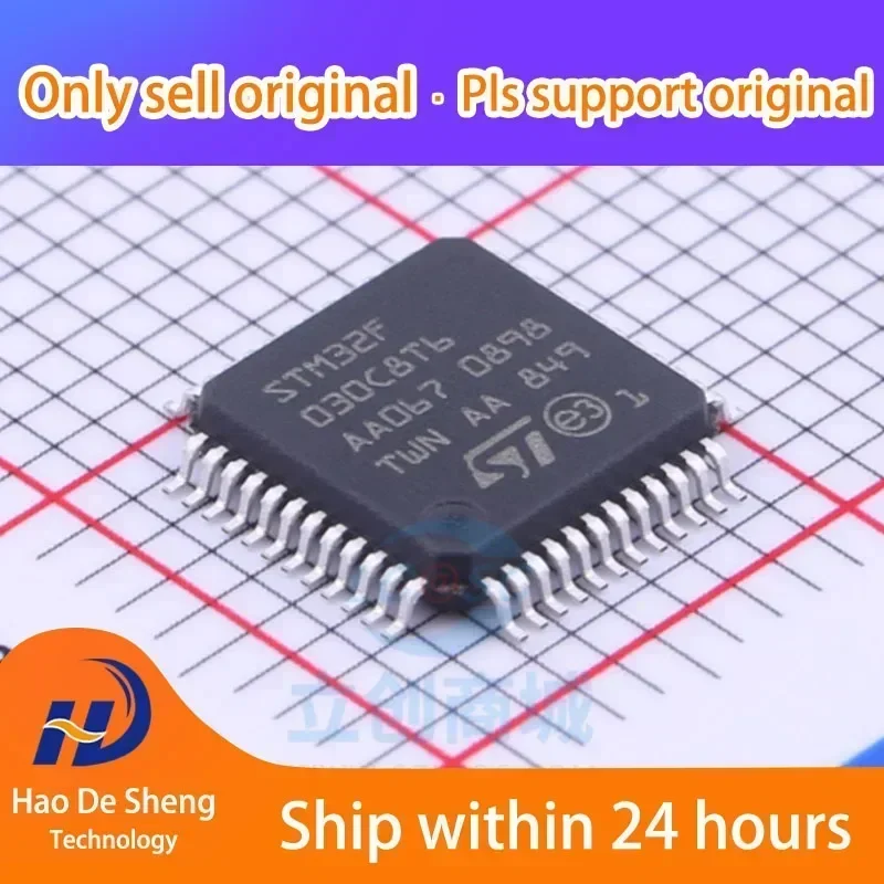 

10 шт./лот STM32F030C8T6 32F030C6T6 LQFP-48 новый оригинальный в наличии