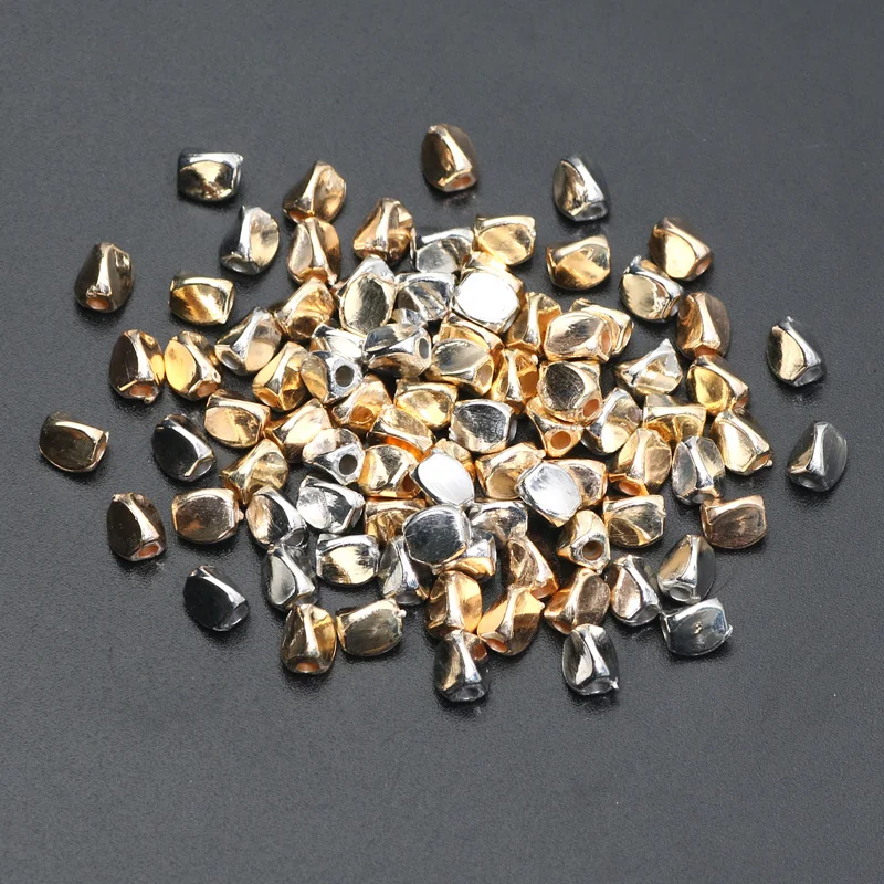 Acrylic Beads Irregular Beads Necklaces Bracelets 4x5mm 100pcs CCB Spacer Beads For Jewelry Making Beads DIY Jewelry Accessories