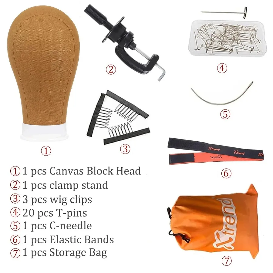 2124 بولي قماش كتلة رئيس للشعر التمديد شعر مستعار ولحمة صنع عرض التصميم المعرضة رئيس مع حامل مجموعة لصالون مسمار