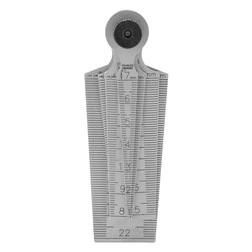 Feeler Measuring Tool 1 Set Stainless Steel Welding Taper Feeler Gauge Rulers Hole Inspection Tool