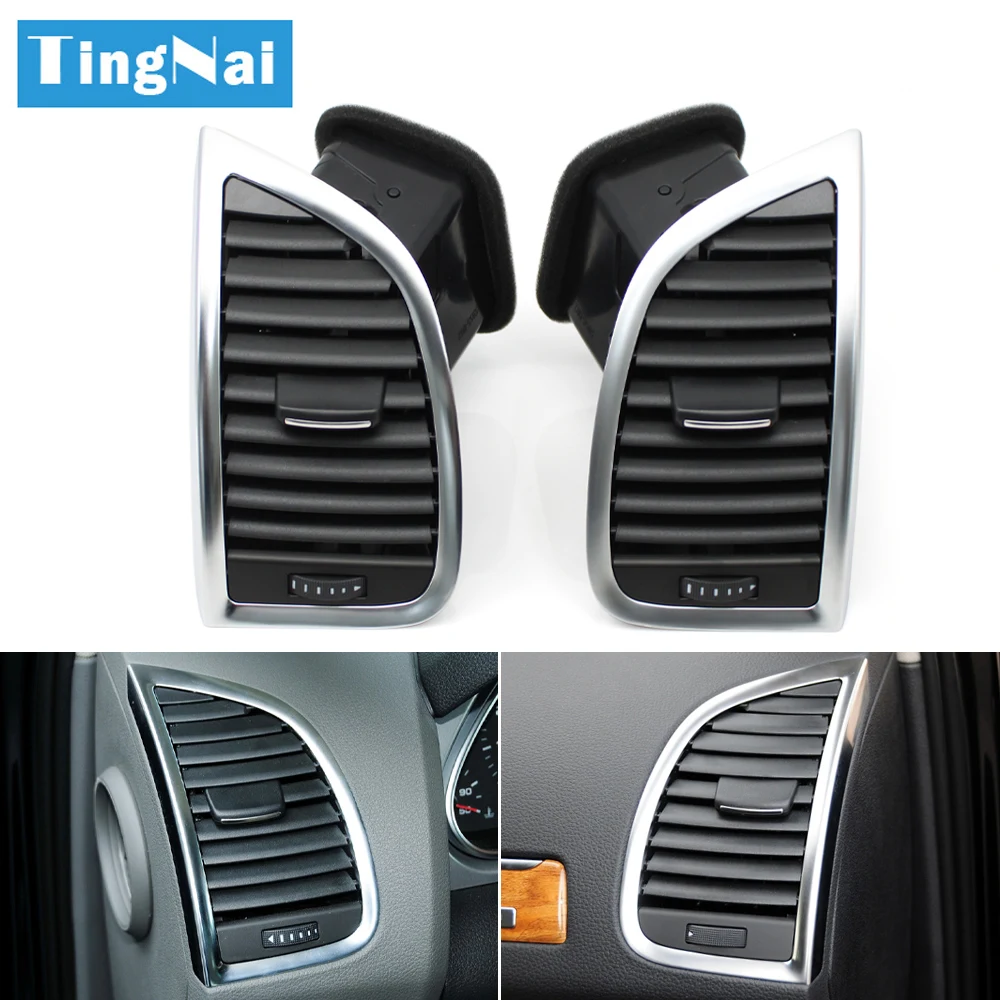 Car Front Dashboard Left Right Air Conditioning Heater AC Vent Outlet Grille Panel For Audi Q7 2006-2015 4L0820901 4L0820902