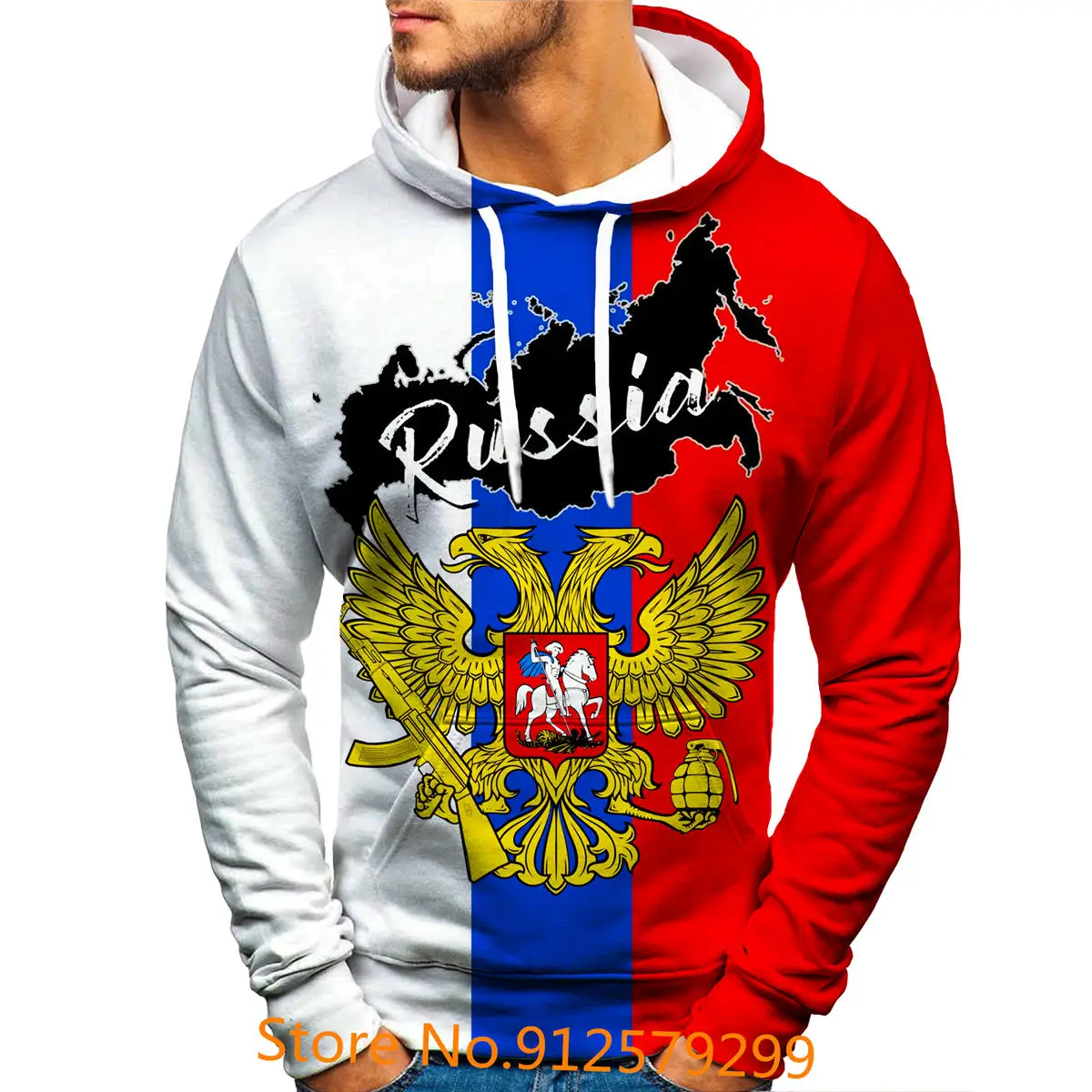 Beautiful Russia Style 3D Printed Hoodie New Fashion Russia Flag Sweatshirt Pullover Casual Long Sleeve Tops