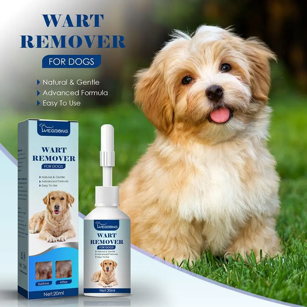 Pets Dog Wart Remover Natural Painless Animal Warts Eliminate Warts Skin Liquid Pet Care Moles Cleaning Supplies Treatment E8P5