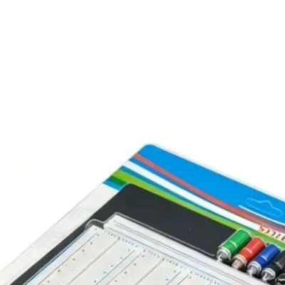 Red 3220 Tie Points Solderless Breadboard 2390 Holes Circuit Board For Electronics Prototyping And DIY Projects ABS Material