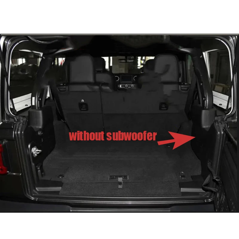 High Quality ! Special car trunk mats for Jeep Wrangler JL 4 door 2022 -2018 durable cargo liner boot carpets for Wrangler 2021