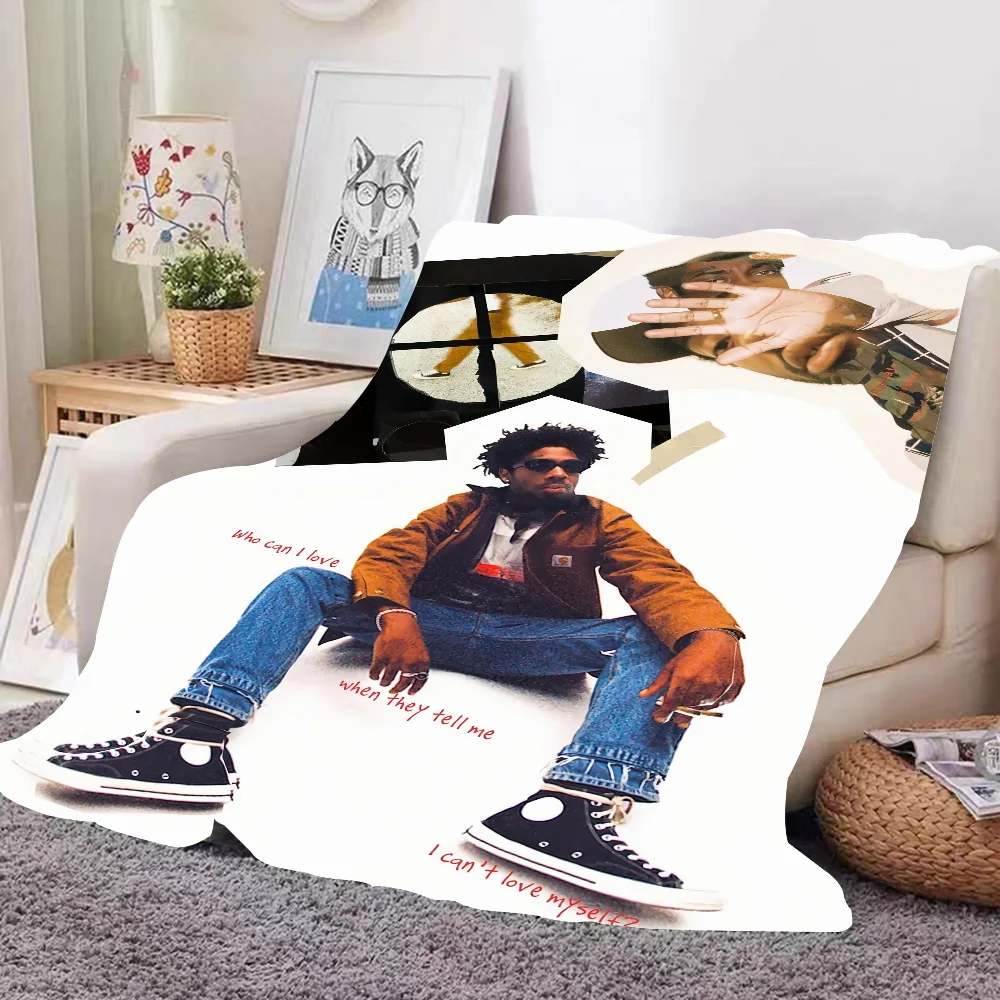 Rapper B-Brent F-Faiyaz Larger Than Life Blanket Design Lightweight  For Dorms, Naps, Living Room, Office,Sofa,All-Season