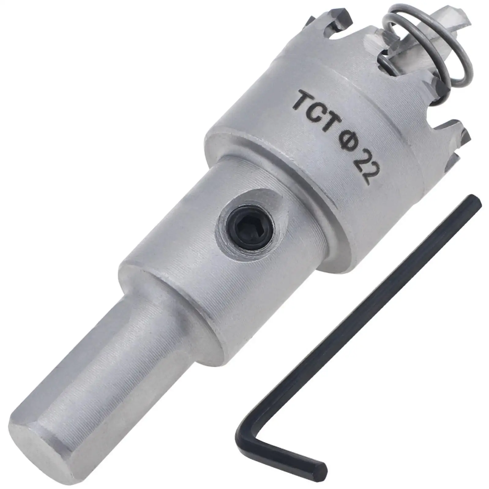 Sega a tazza TCT per saldatura di testa in lega Multi-dente da 22mm per trapano per sega a tazza in lega dura ad alto cobalto in acciaio inossidabile