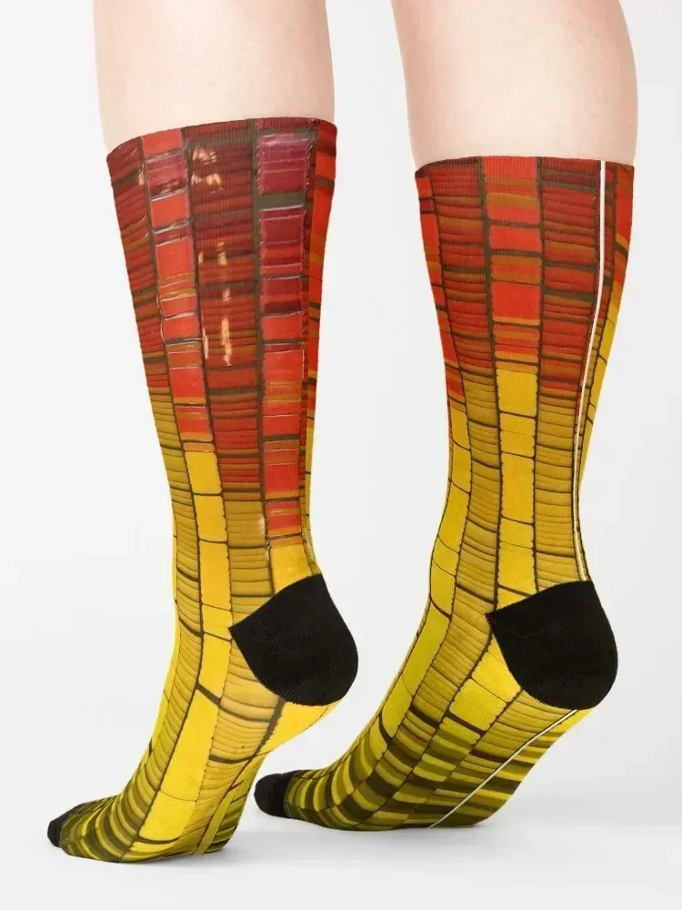 Smooth Fire and Ice Socks colored soccer anti-slip gifts basketball Women Socks Men's