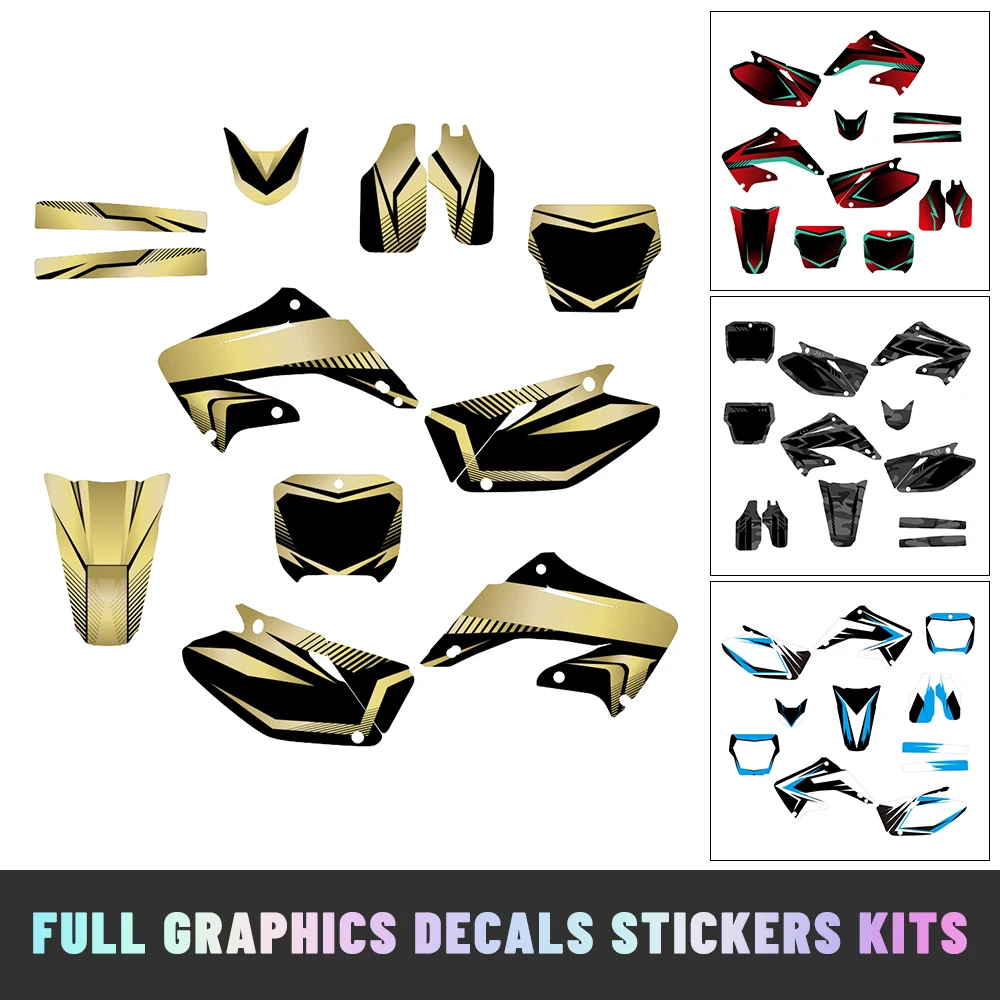 

Подходит для HONDA CR125 CR250 2002-2012 CR 125 250: Полный комплект графических наклеек и декоративных стикеров для мотокросса