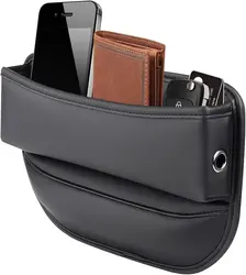 Car Seat Gap Box PU Leather Large Capacity Multifunctional Storage Miscellaneous Storage Box with Installation Gap Filling
