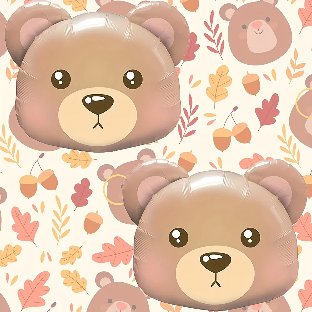 6-Pack of Bear Head Balloons, Bear Head Foil Balloons, Suitable for Birthday Parties, Themed Parties, and Friend Gatherings Decoration - view 4