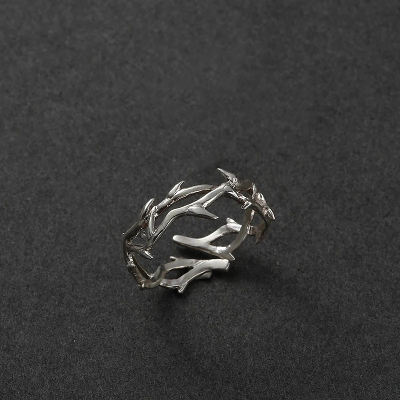 

Classic Punk Split Rings Adjustable Stainless Steel Ring for Women Men Couples Simple Fashion Jewelry Accessory