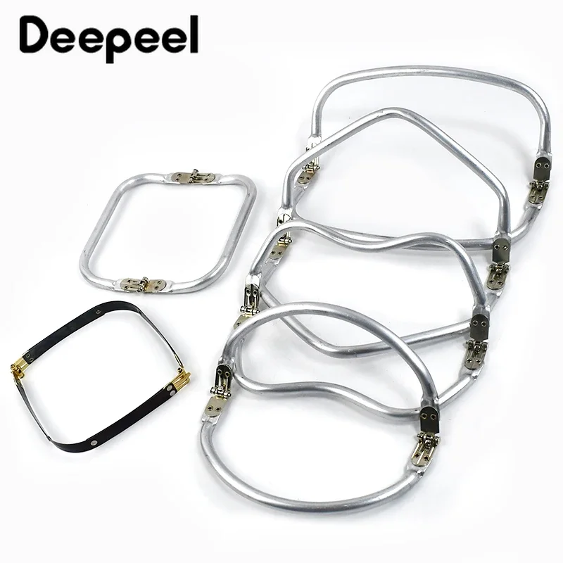1-5Pcs Metal Bag Handles Aluminium Tube Doctor Invisible Purse Frame DIY Bags Clutch Wallet Clip Kiss Clasp Hardware Accessories