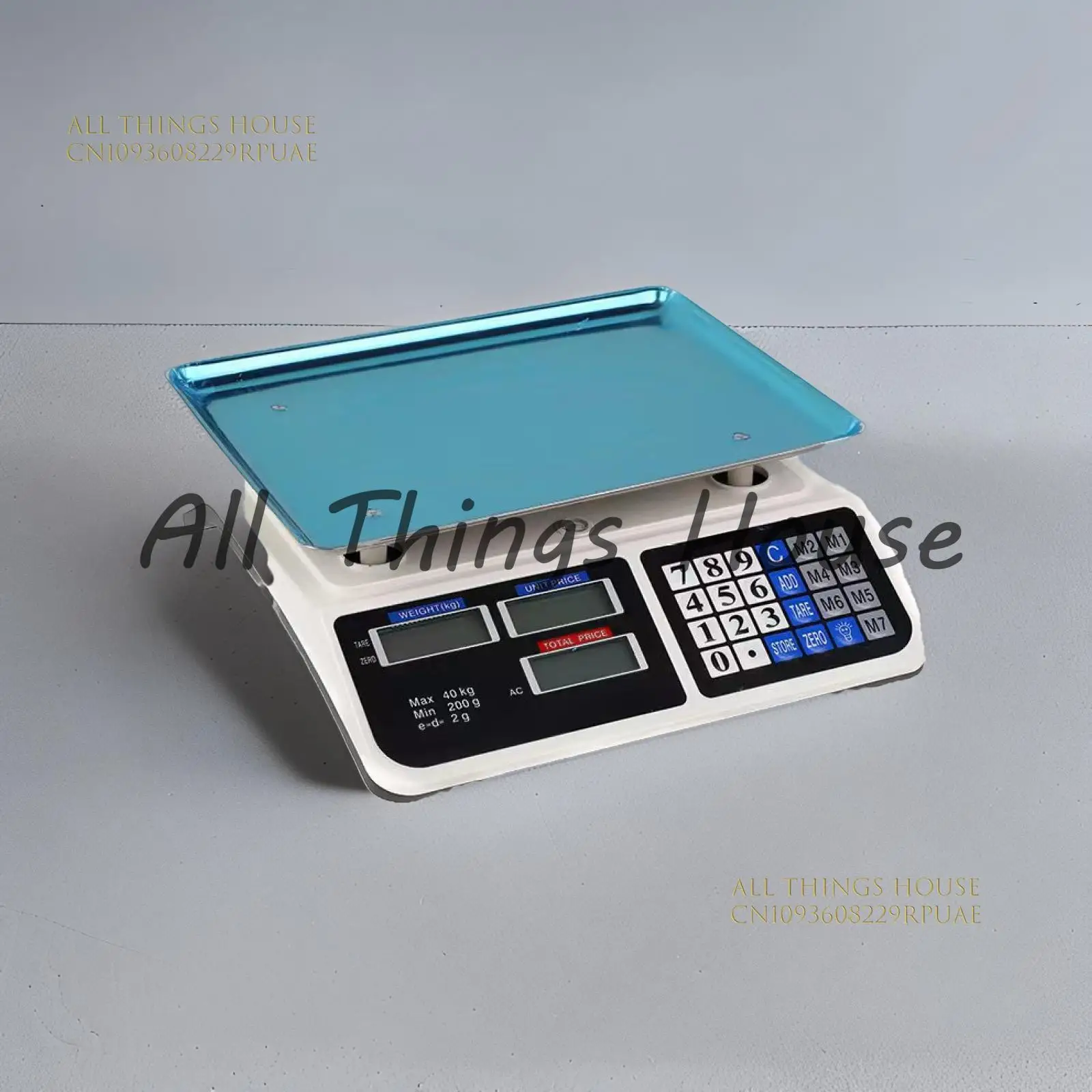 

Small Charging Kitchen Scale Calculates The Price, Portable Electronic Scale 40kg