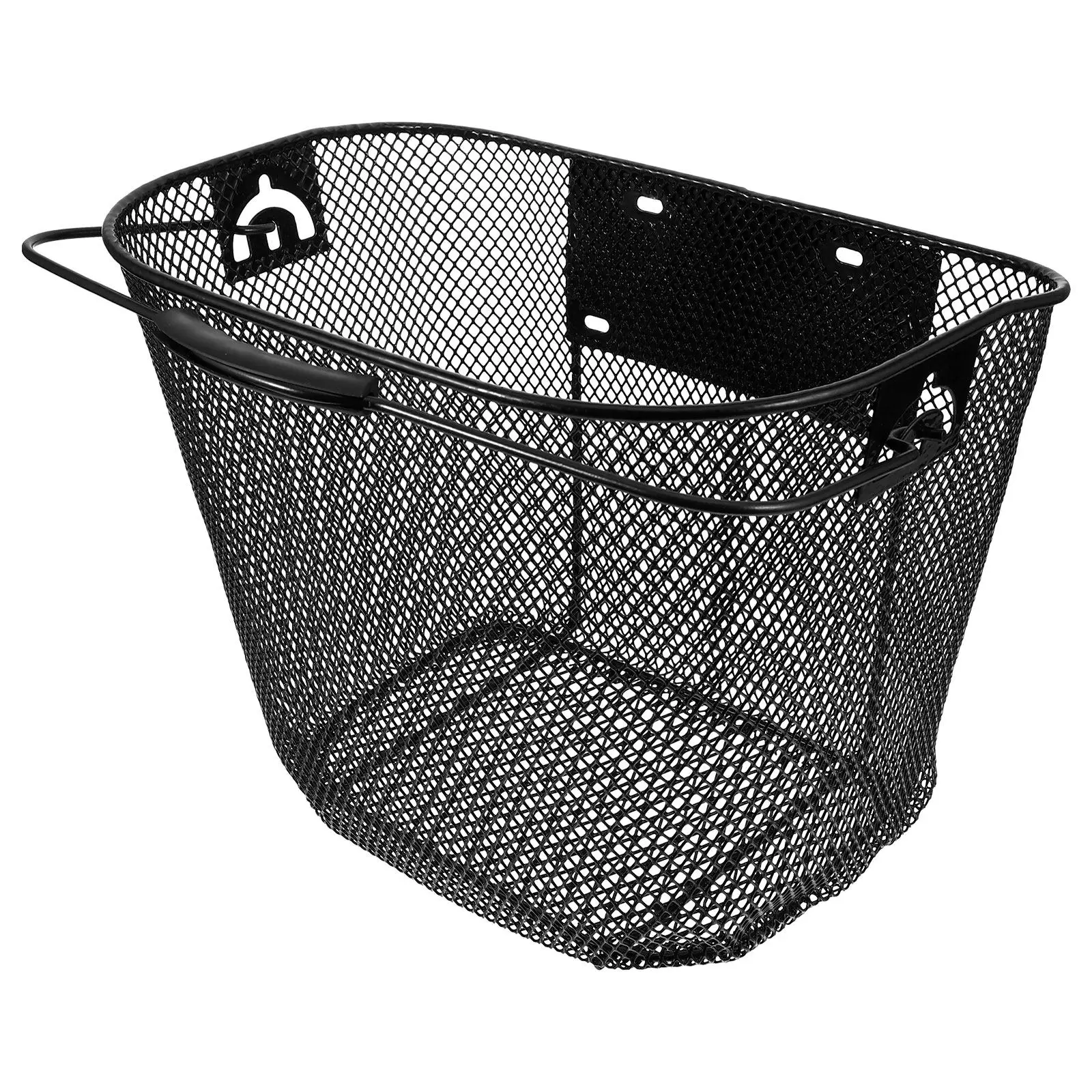 

Detachable Metal Front Basket For Bike Handlebar Pre-Drilled Holes Durable Scratch-Resistant Cycling Storage Basket Bicycle