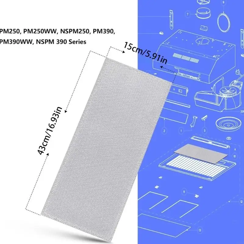 A0NC S99010370 Reemplazo del filtro campana rango para filtros grasa aluminio Nutone