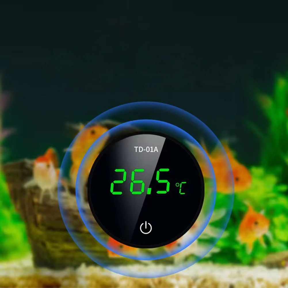 Electronic Thermometer 5s Refresh Speed LED Large Screen High Accurate Display Fish Tank Digital Thermometer For Fish Axolotl Tu