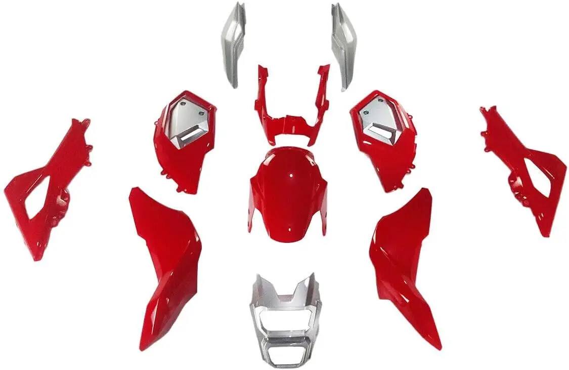 

Candy Red Grey Fairings Kit for Honda MSX125 Grom 2016 2017 2018 2019 2020 16-20 Motorcycle ABS Plastic Injection Fairings Bodyw