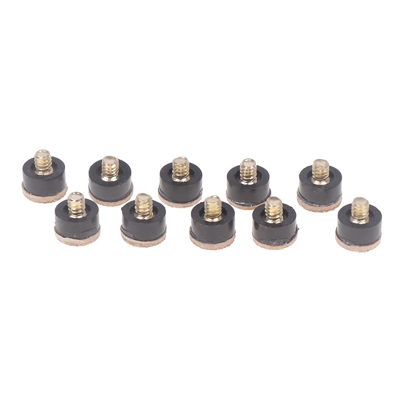 10 pièces 13MM vis dans les pointes de queue Snooker piscine Billards pointe tête pièces de rechange économique Table de billard Club Snooker queue accessoires