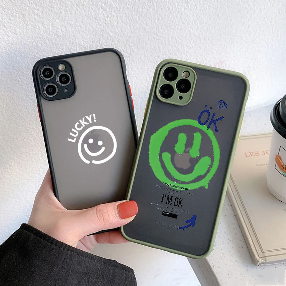 העור מרגיש שאני בסדר מזל טוב במקרה טלפון שקוף מזל עבור iPhone 15 פרו 13 12 11 14 7 8 6s פלוס se x xr xs