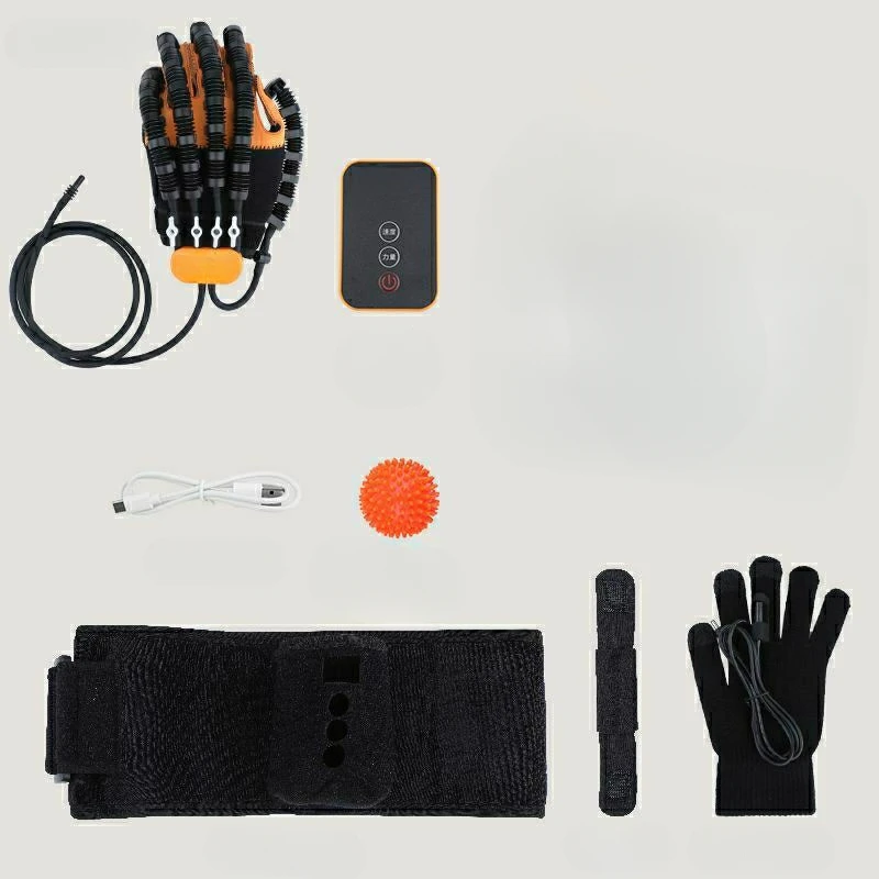 Guantes de masaje inteligentes, hemiplejia, acidente vascular cerebral, rigidez de la mano, dispositivo de entrenamiento de rehabilitación de dedos eléctrico multifuncional