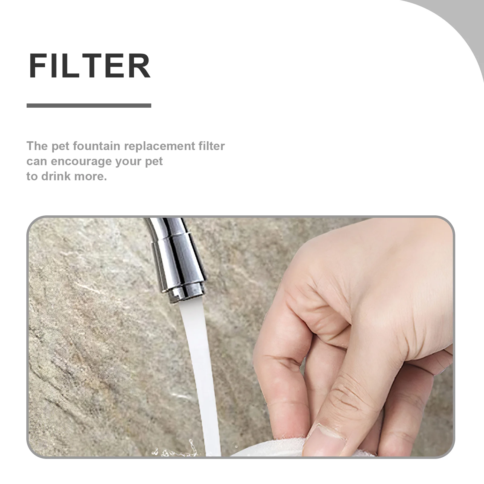 

8Pcs Pet Fountain Filter Replacement Softens Hard Water Removes Calcium Magnesium Cat Fountain Filter Replacement Pet Waterer