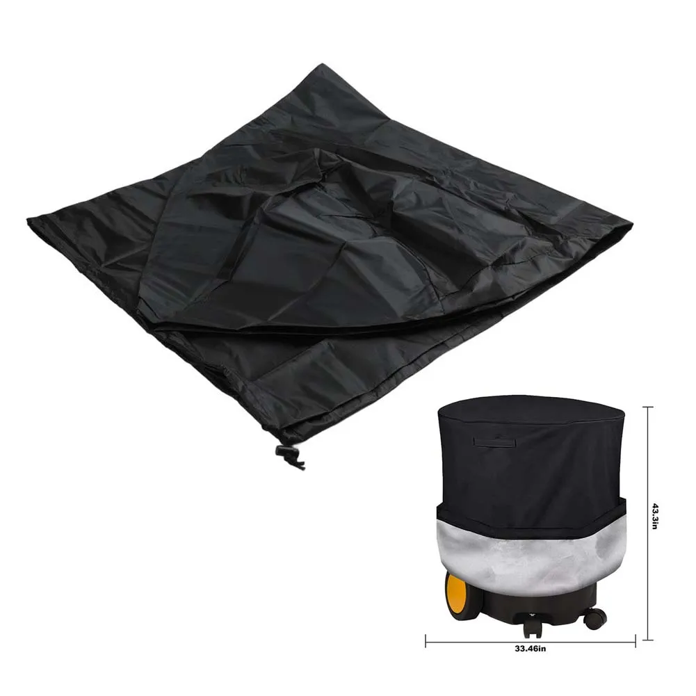 210D Oxford Fabric Cover Electric Leaf Mulcher Cover Weather for protection Tear Resistant Material Adjustable Elastic Closure