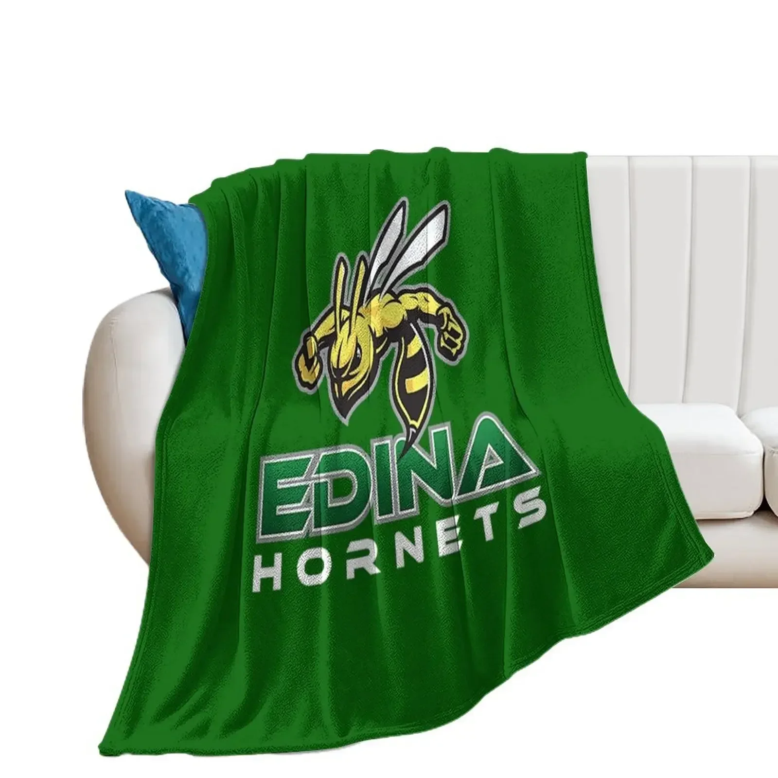 Edina Hornets Throw Blanket sofa bed Polar Blankets