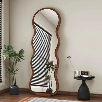 for Medieval Style High End Full Body Mirror Floor to Ceiling Household Full Length Wall Mounted Large Mirror for Girls