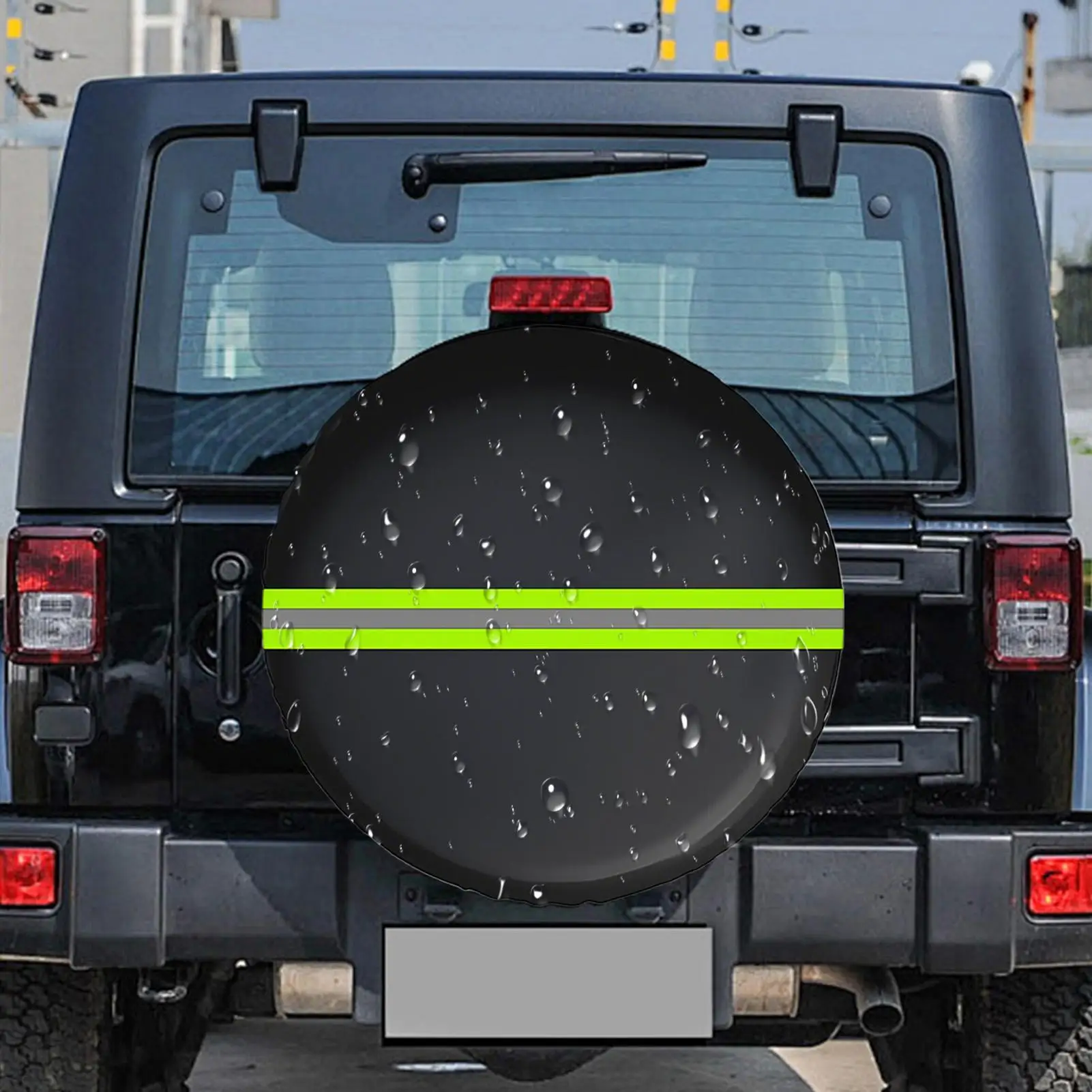 

Car Tire Cover Uv-Proof Trailer Wheel Cover Waterproof Dustproof Reflective Protector For Camping Trailer Garage Outdoor Home
