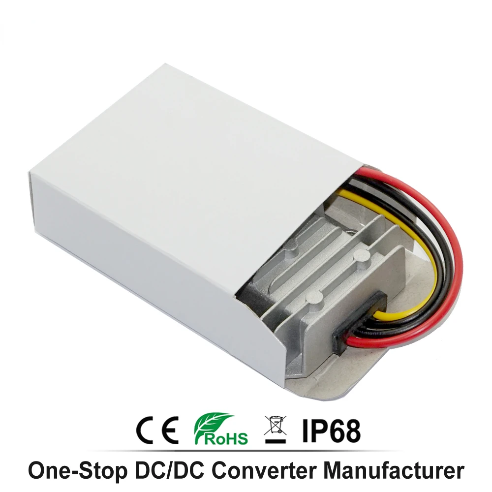 Fuente de alimentación de módulo reductor para coche, Converter8-60V de CC a 10V, 5A, 36V, 24V, 12V, 48V a 5V, 50W