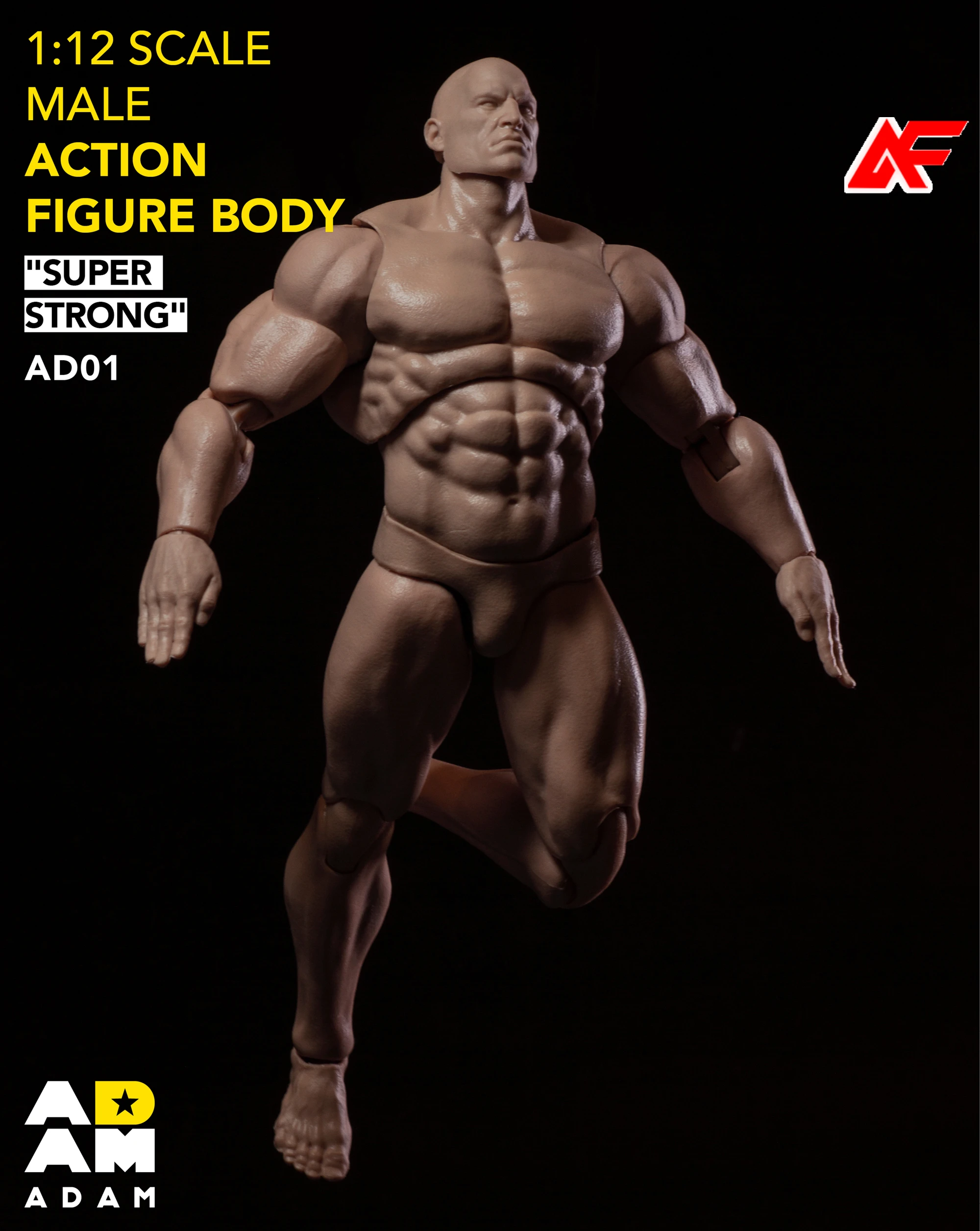 マフトイズ アダム AD01 1/12スケール 男性兵士 超可動筋肉質ボディ ヘッド付き 6インチ アクションフィギュア ドール ﻿