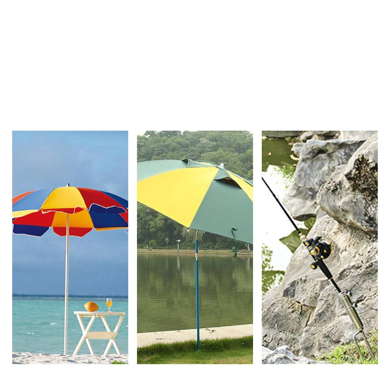 Beach Umbrella Base, Fishing Stand, Rain Gear, Garden Patio Parasol, Ground Anchor, Spike Umbrella, Ground Fork