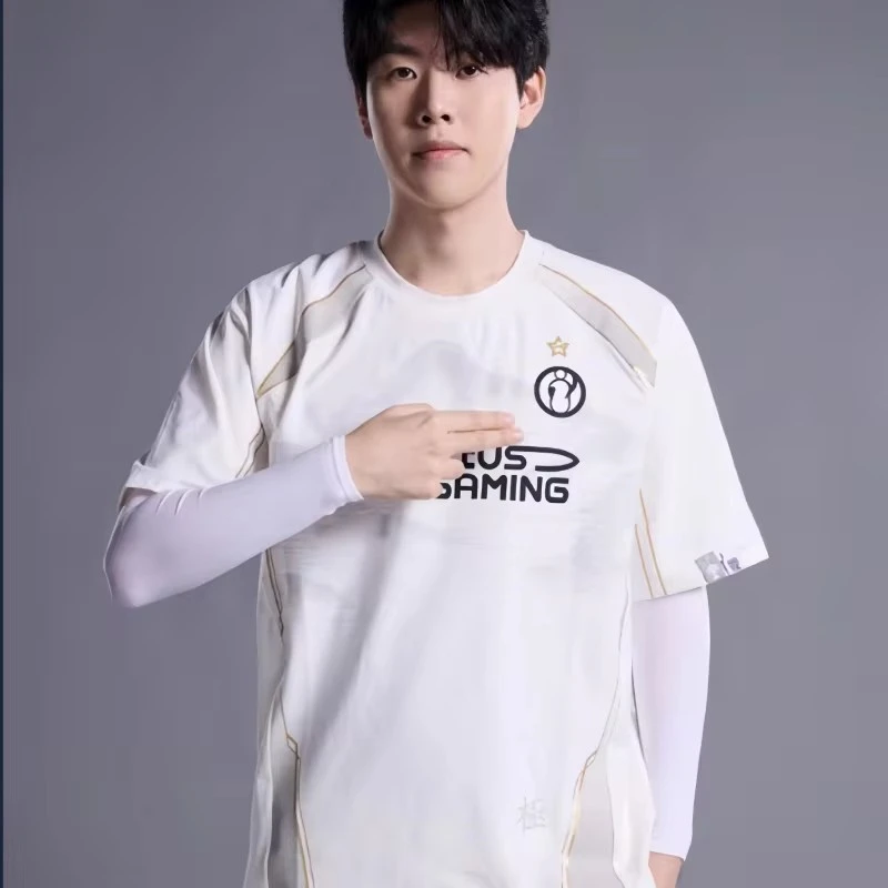 2025 IG Uniform Jersey LPL E-sports T-shirt LoL S15 The Shy Rookie Men's T-shirt Sports Tee Team Uniform Short Sleeve Top Tshirt