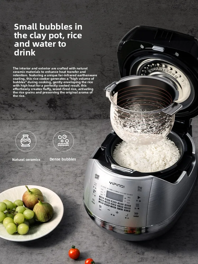 Real fragrant cooker, rice cooker, really high pressure, quick cooking rice water light pot, household ih clay pot liner 3L