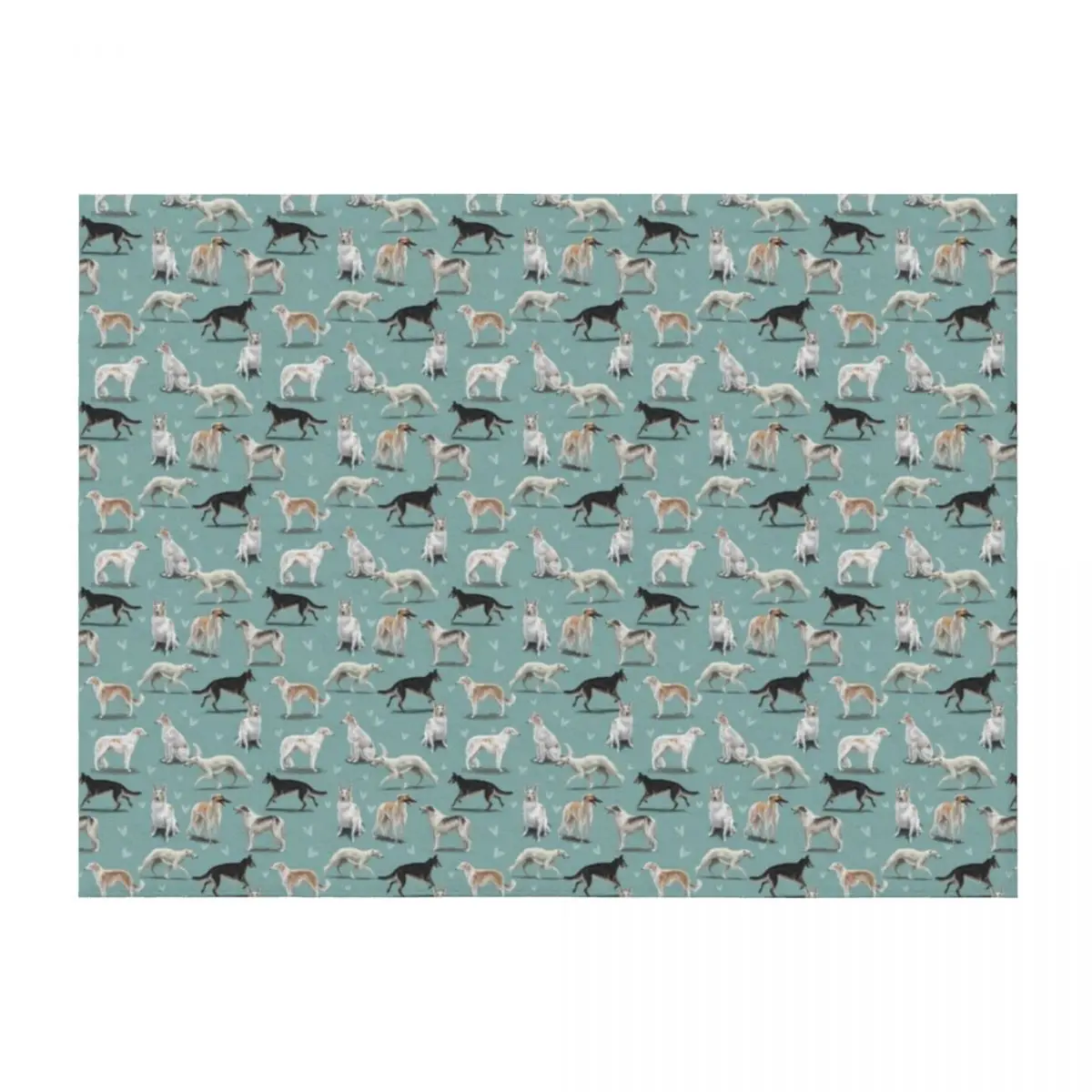 

The Borzoi Throw Blanket Loose For Sofa Thin Warm Soft Beds Blankets