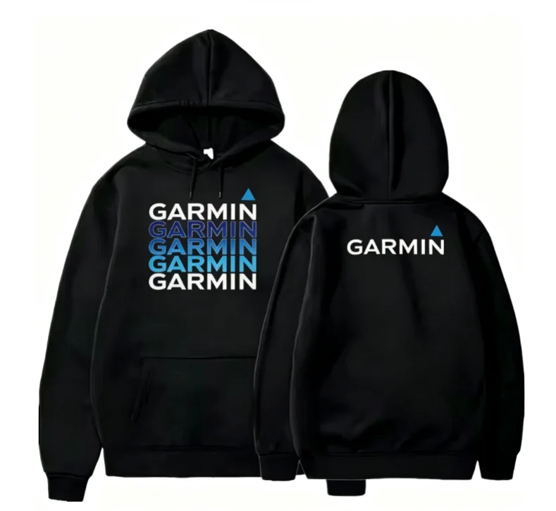 2026 Men Retro Gradient Stacked Letter Graphic Hoodie Front Back Oversized Loose Black Hooded Pullover Sweatshirt Streetwear