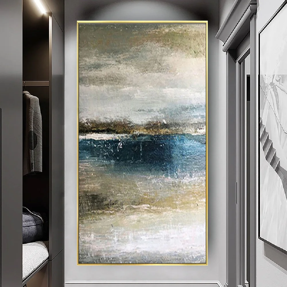 

Abstract Bright Silver Texture Outlines Sky Landscape Wall Art Pictures Handmade Oil Paintings On Canvas Picture For Room Decor