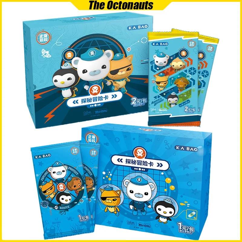 

KABAO The Octonauts Cards Exploring Adventure Anime Collection Cards Mistery Box Board Game Toy Birthday Gift for Boys and Girls