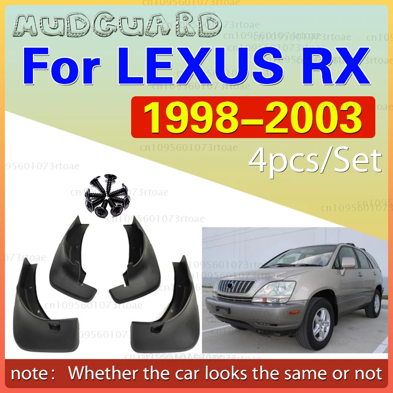 

4Pcs Durable ABS Mud Flaps For Lexus RX 1998-2003 1998 1999 2000 2001 2002 Splash Guards Mudguards Fender car Accessories