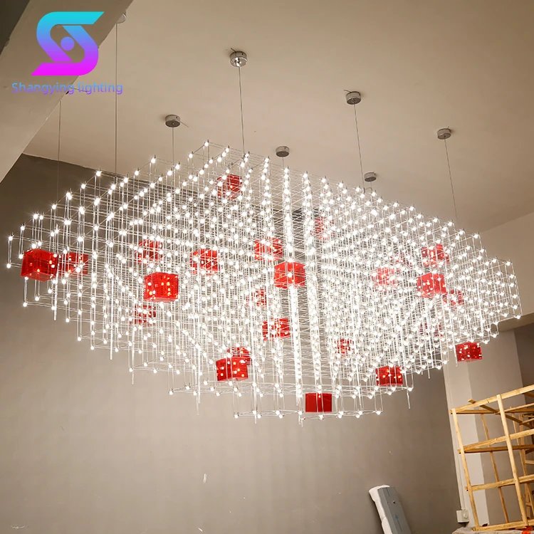 Led Pendant Light Hotel Villa Fixture Acrylic Pendant Lamps Stainless Steel Iron Chrome Modern Chandelier Led Hanging Light