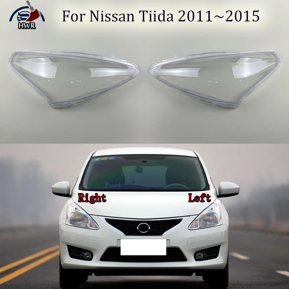 

For Nissan Tiida 2011 2012 2013 2014 2015 Car Accessories Headlight Shell Lamp Shade Lens Transparent Headlamp Cover Plexiglass