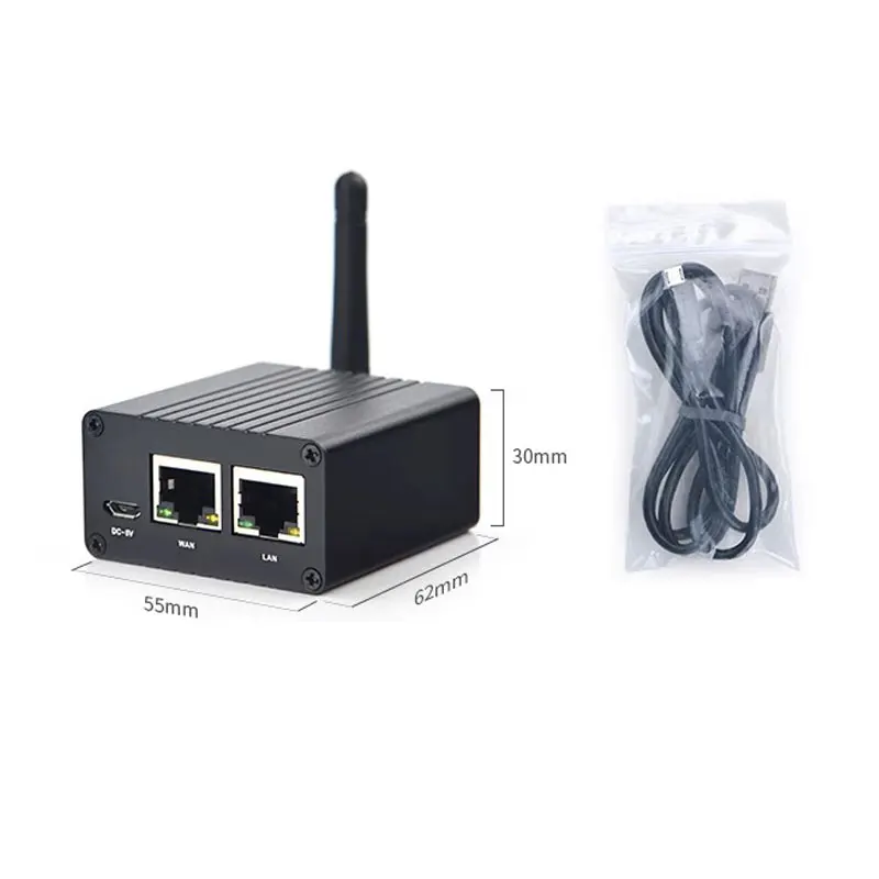 Imagem -06 - Dual Network Port Iot Router Suporta Open Source Emmc Allwinner h3 Quad-core 4xcortex-a7 1gb de Ram 8gb Nanopi-r1